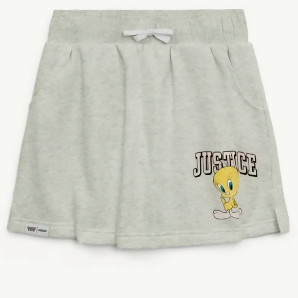 Justice Other - Justice Light Gray Skirt with Tweety Bird